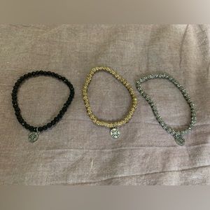 Rustic Cuff bling bracelet set